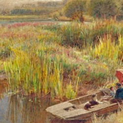 A lazy summer afternoon on a punt 1890